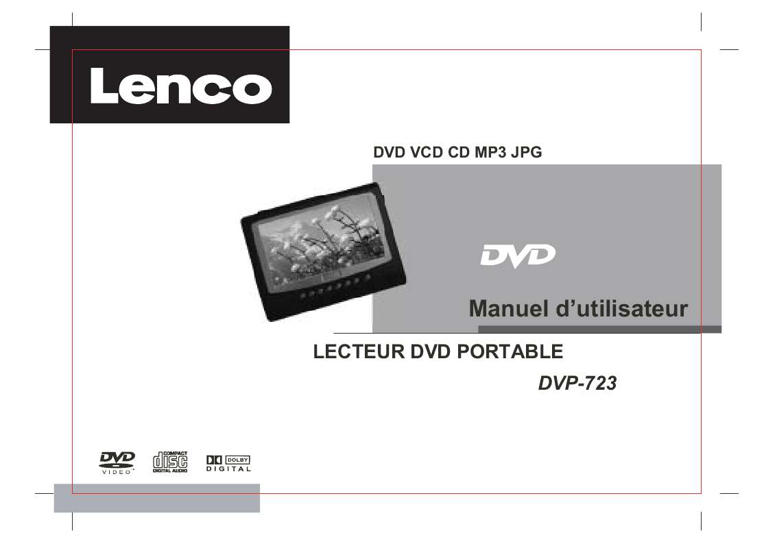 Guide utilisation LENCO DVP-723  de la marque LENCO