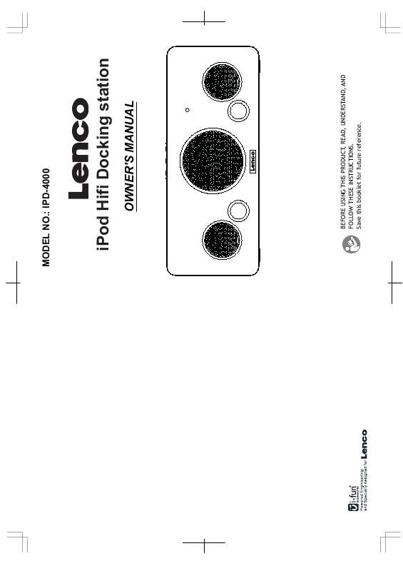 Guide utilisation LENCO IPD-4000  de la marque LENCO
