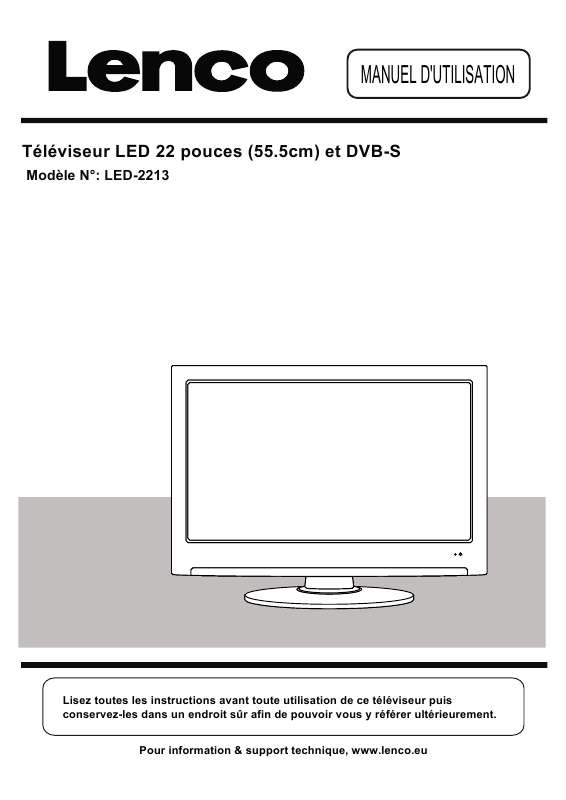 Guide utilisation  LENCO LED-2213  de la marque LENCO