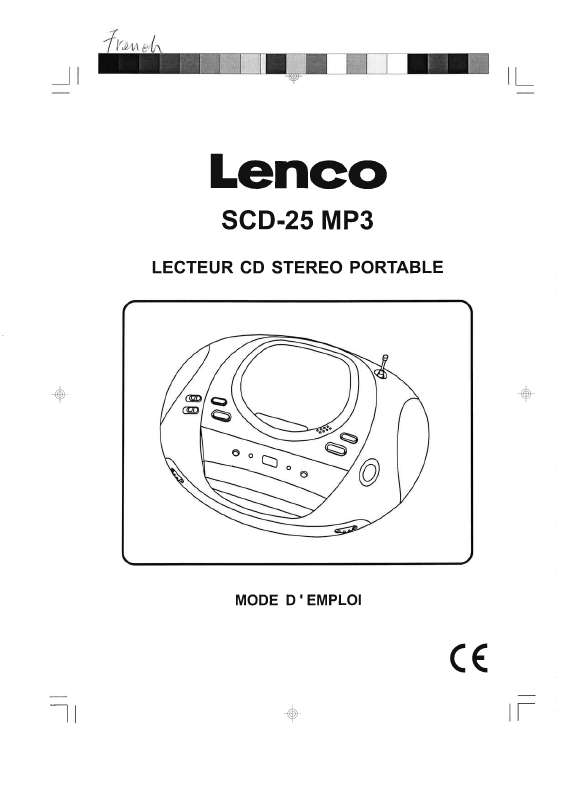 Guide utilisation  LENCO SCD-25  de la marque LENCO