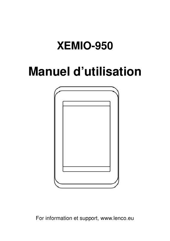 Guide utilisation LENCO XEMIO-950  de la marque LENCO