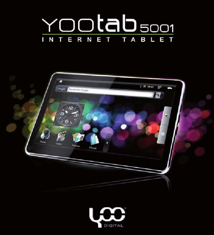 Guide utilisation YOO DIGITAL YOOTAB 5001  de la marque YOO DIGITAL