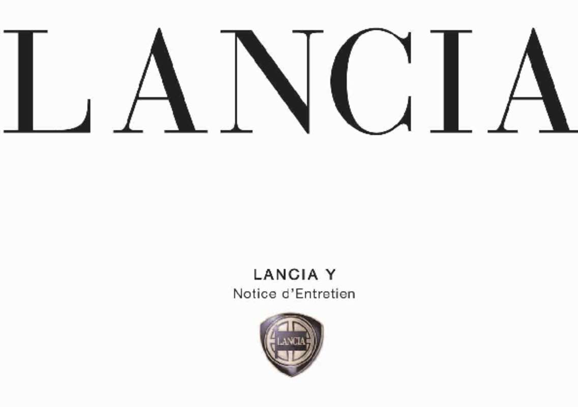 Guide utilisation LANCIA Y  de la marque LANCIA