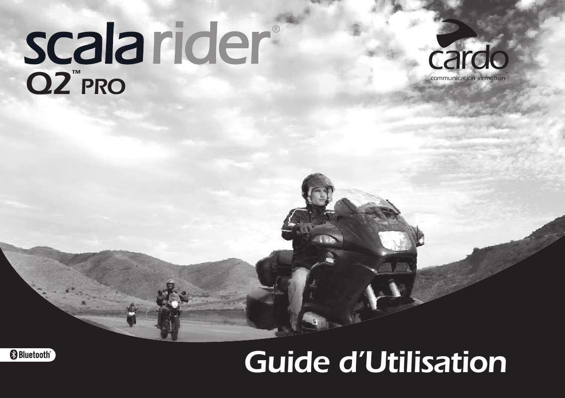 Guide utilisation CARDO SCALA RIDER Q2 PRO  de la marque CARDO