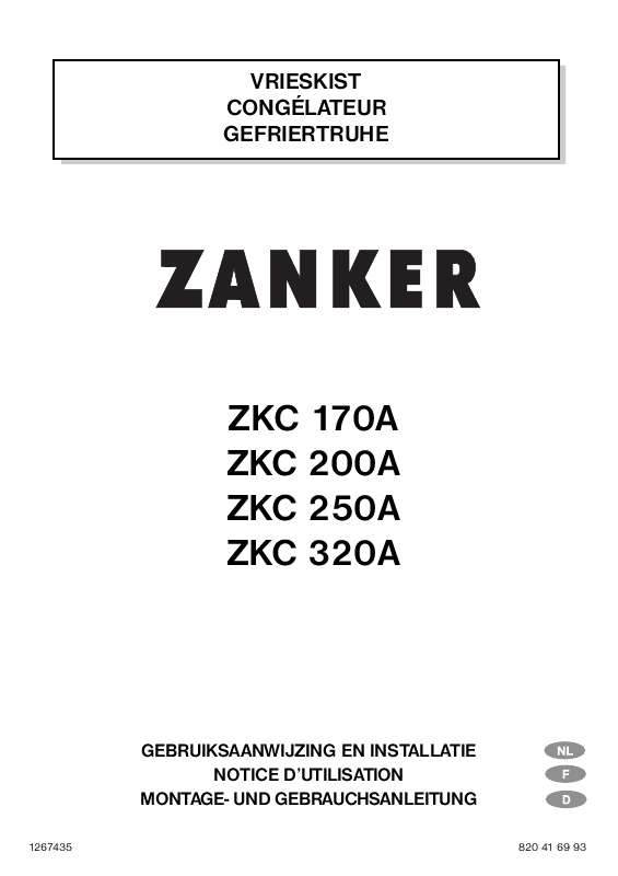 Guide utilisation ZANKER ZKC170A de la marque ZANKER