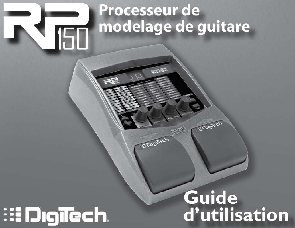 Guide utilisation  DIGITECH RP150  de la marque DIGITECH
