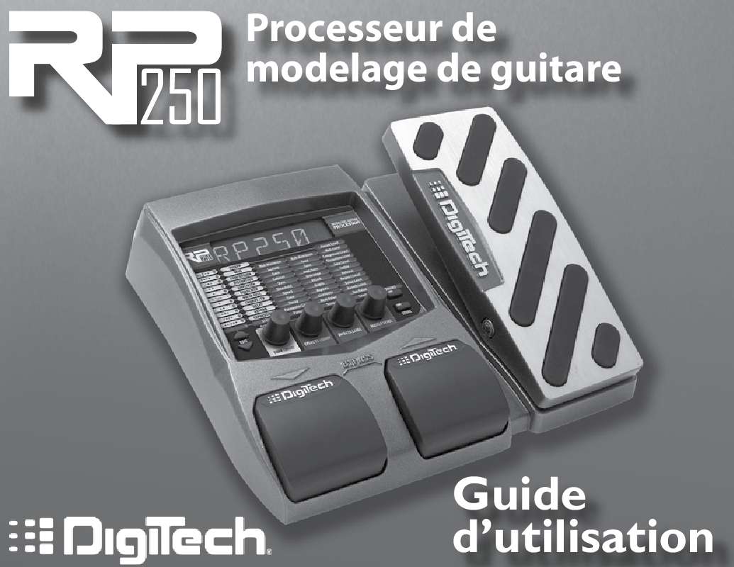 Guide utilisation  DIGITECH RP250  de la marque DIGITECH