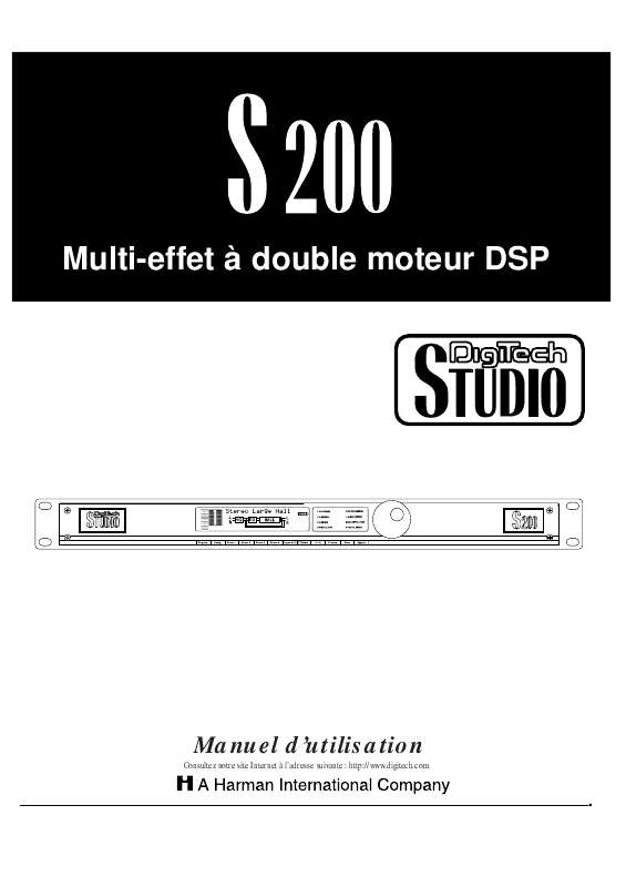 Guide utilisation  DIGITECH S200  de la marque DIGITECH
