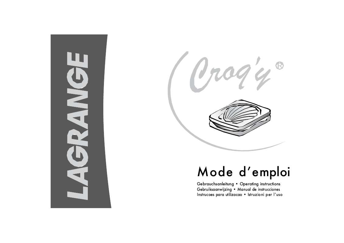 Guide utilisation  LAGRANGE CROQ Y  de la marque LAGRANGE