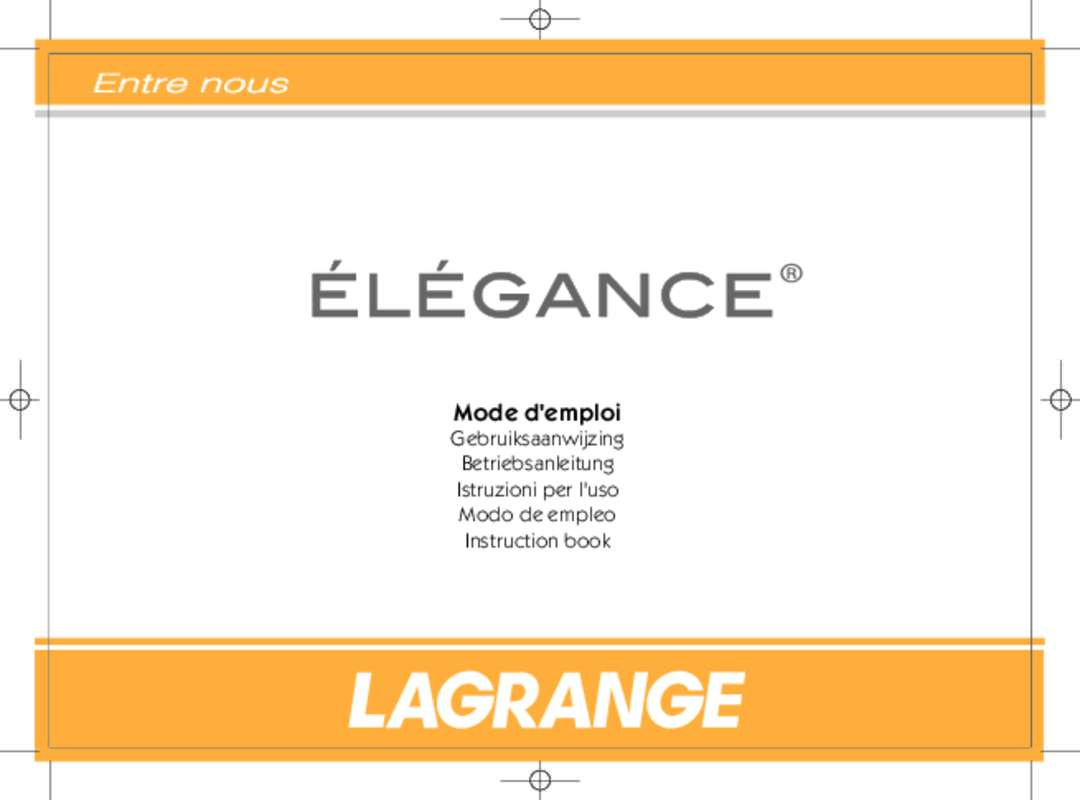 Guide utilisation LAGRANGE 399001 RACLETTE PIERRE ELEGANCE  de la marque LAGRANGE