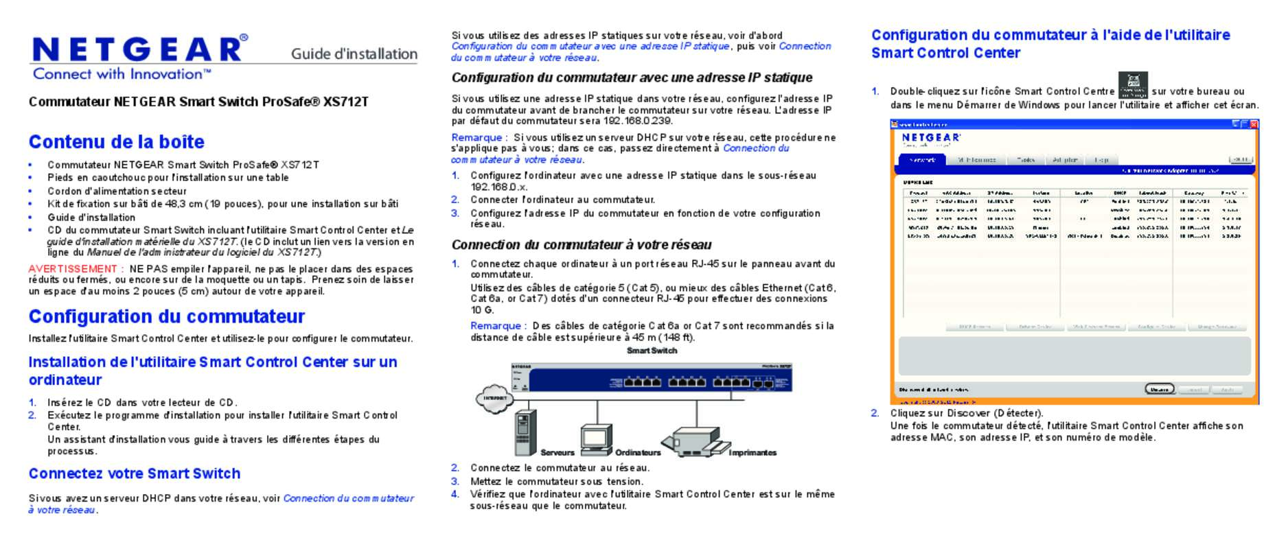 Guide utilisation NETGEAR XS712T  de la marque NETGEAR