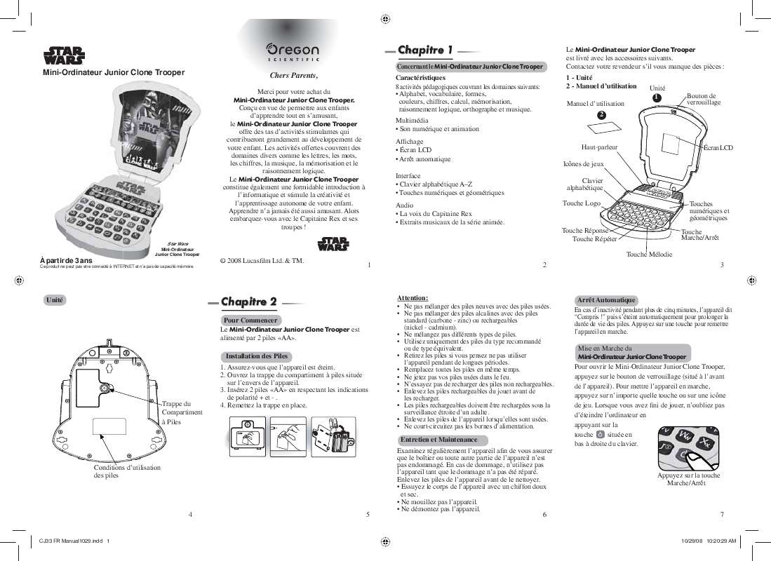 Guide utilisation  OREGON CJ33  de la marque OREGON