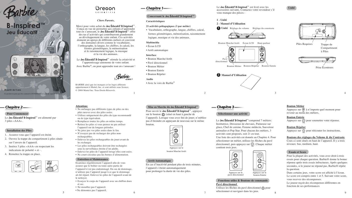 Guide utilisation  OREGON CR68  de la marque OREGON