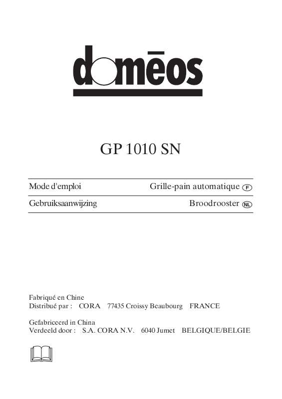 Guide utilisation  DOMEOS GP 1010 SN  de la marque DOMEOS