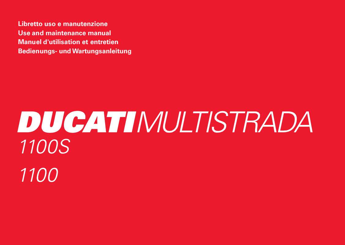 Guide utilisation  DUCATI MULTISTRADA 1100  de la marque DUCATI