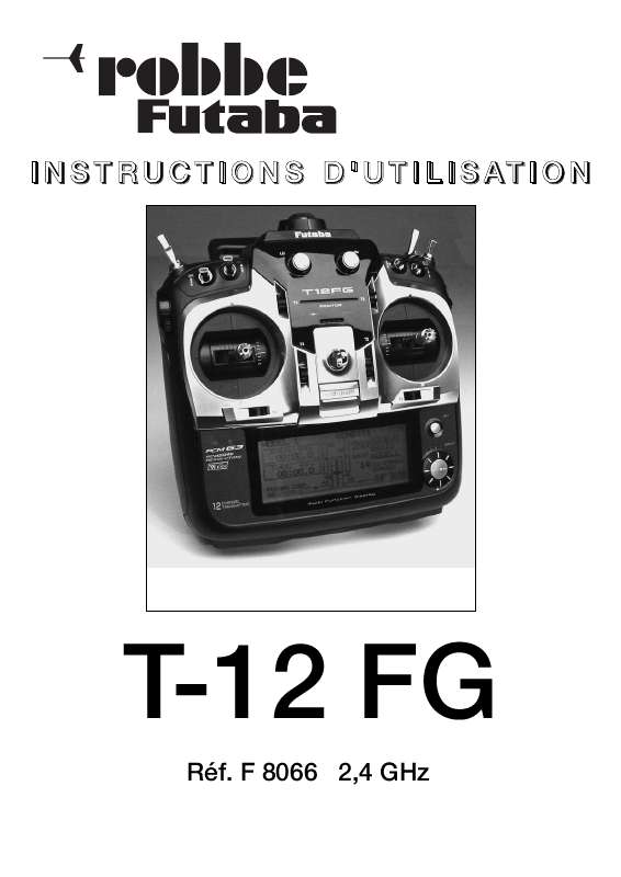 Guide utilisation  FUTABA T-12 FG  de la marque FUTABA