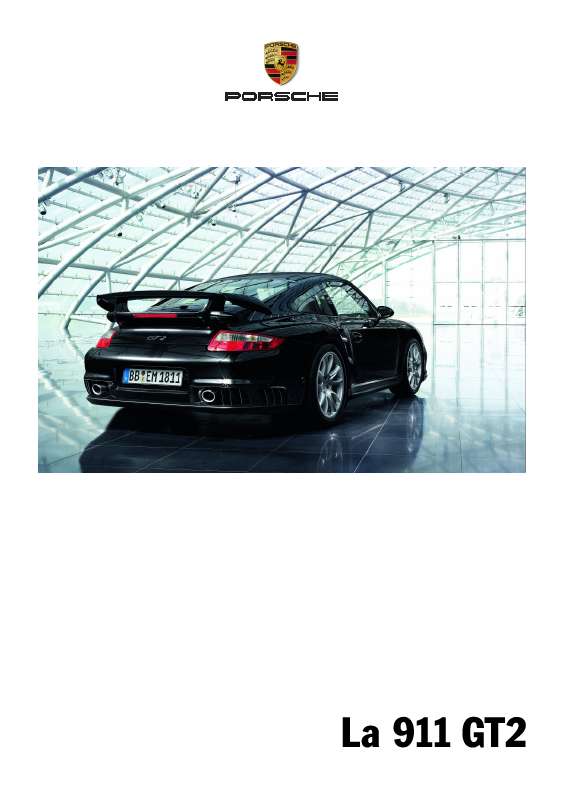 Guide utilisation PORSCHE 911 GT2  de la marque PORSCHE