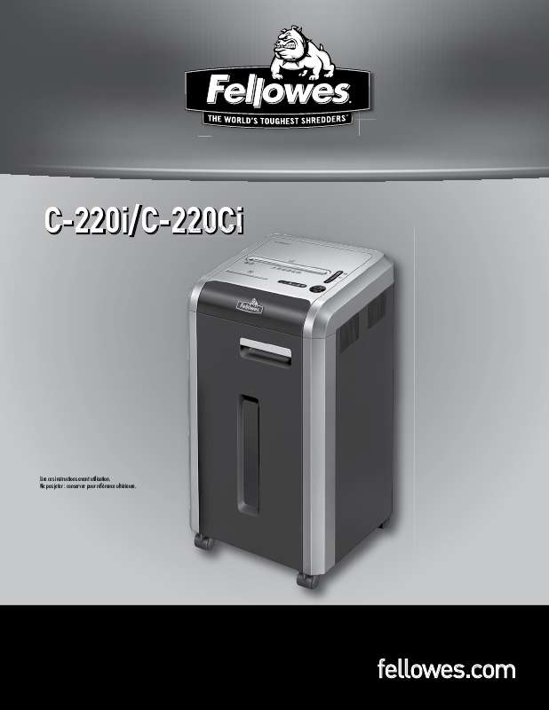 Guide utilisation  FELLOWES C-220I  de la marque FELLOWES