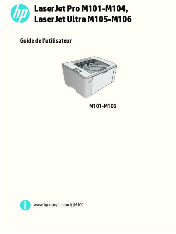 Guide utilisation HP LASERJET PRO M102A  de la marque HP