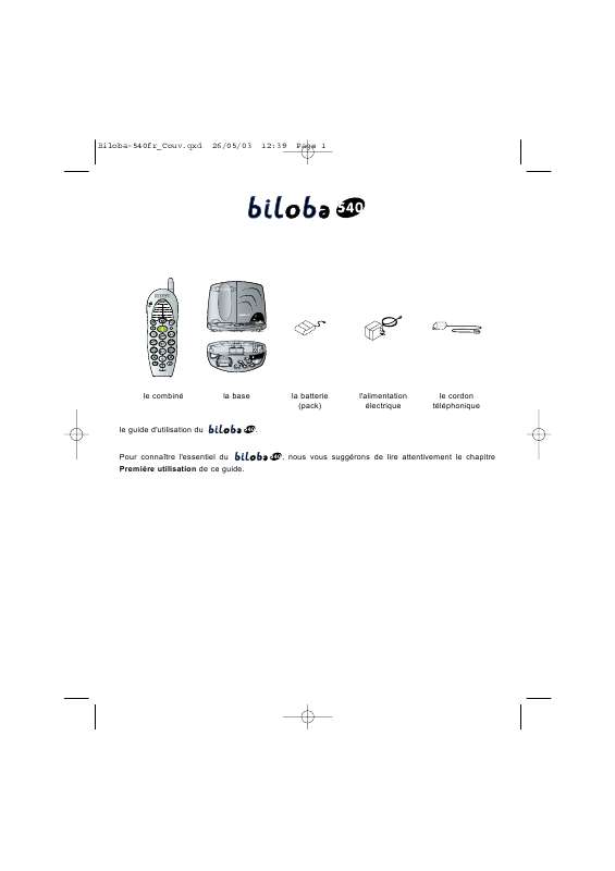 Guide utilisation ATLINKS BILOBA 540 3  de la marque ATLINKS