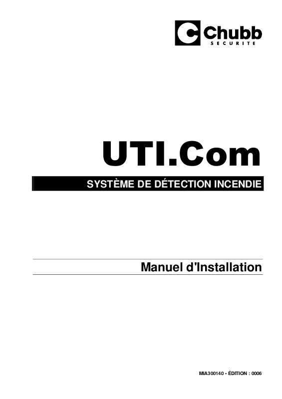 Guide utilisation  CHUBB UTI.COM  de la marque CHUBB