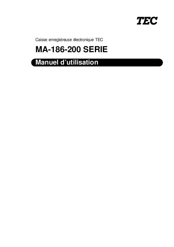 Guide utilisation  TEC MA-186 200  de la marque TEC