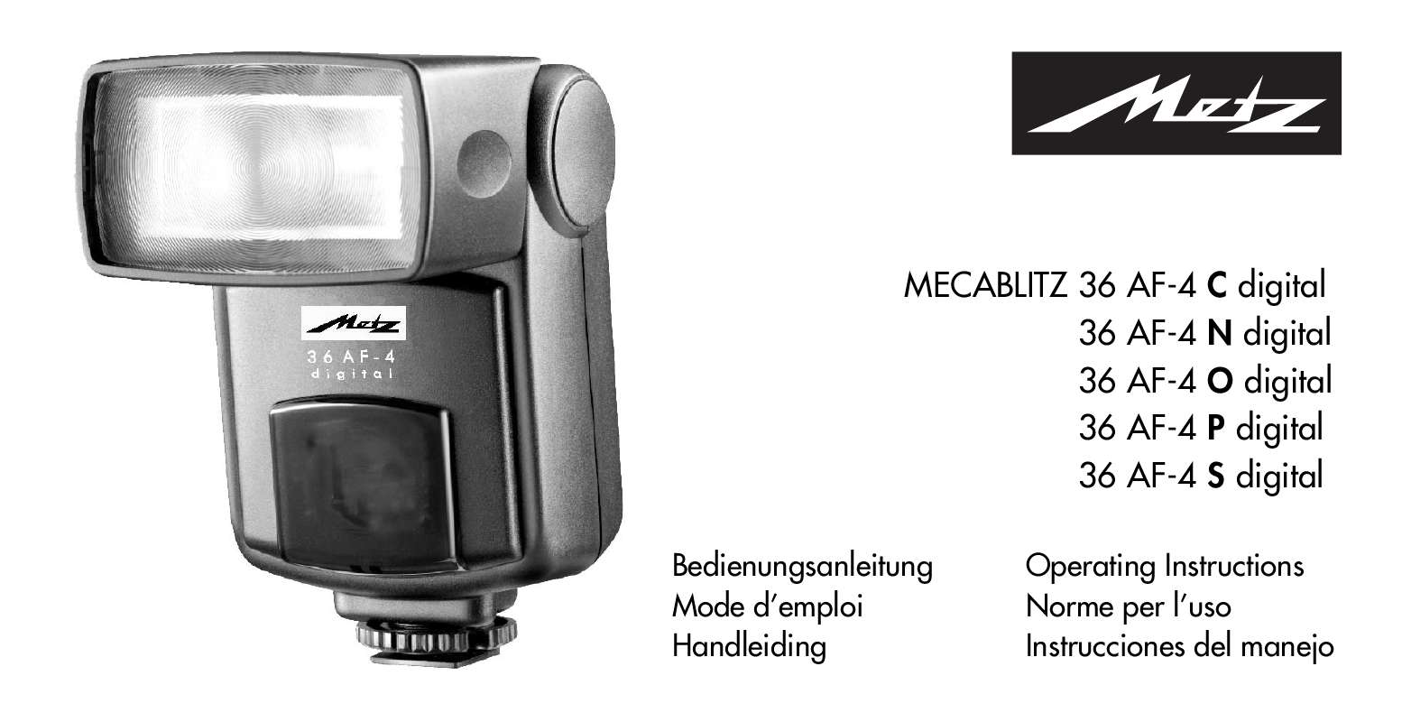Guide utilisation  METZ MECABLITZ 36 AF-4 N  de la marque METZ