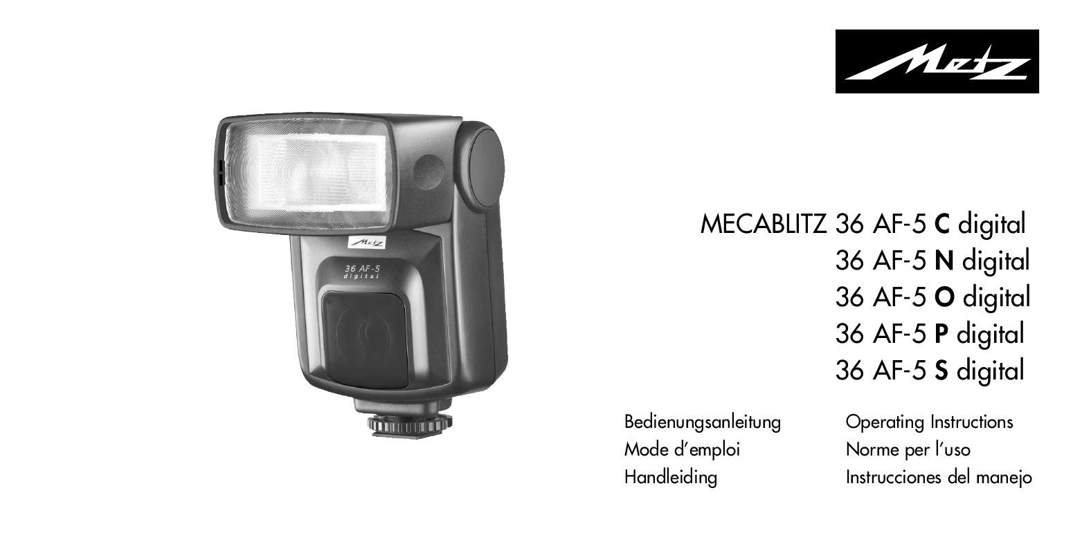 Guide utilisation  METZ MECABLITZ 36 AF-5  de la marque METZ