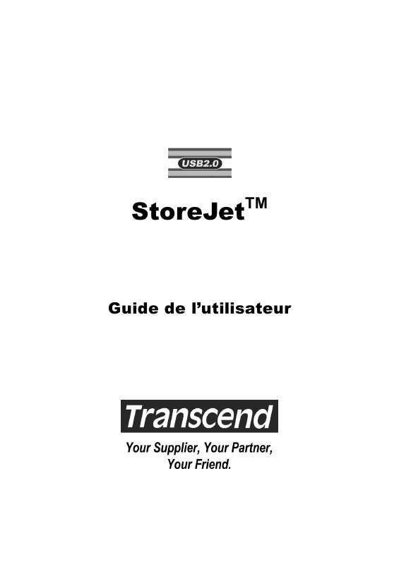 Guide utilisation TRANSCEND TS0GSJ25  de la marque TRANSCEND