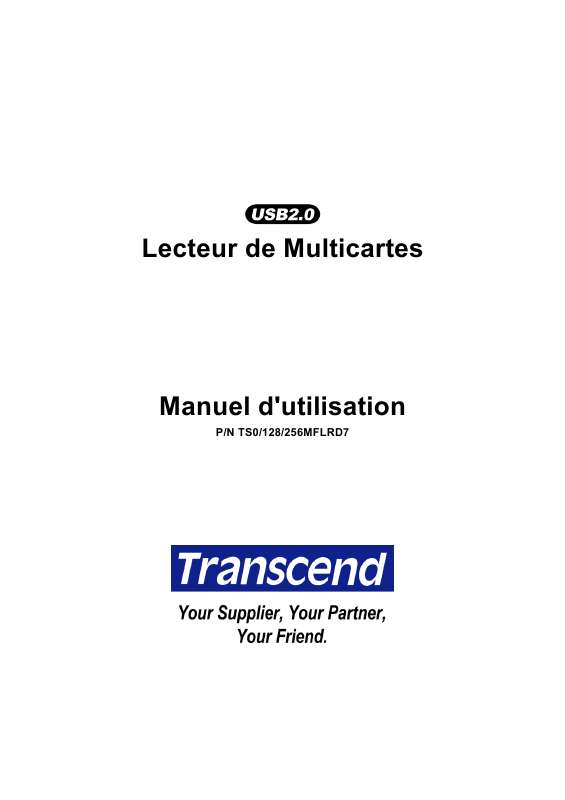 Guide utilisation TRANSCEND TS0MFLRD7  de la marque TRANSCEND