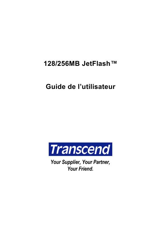 Guide utilisation TRANSCEND TS128MJFLASHM  de la marque TRANSCEND