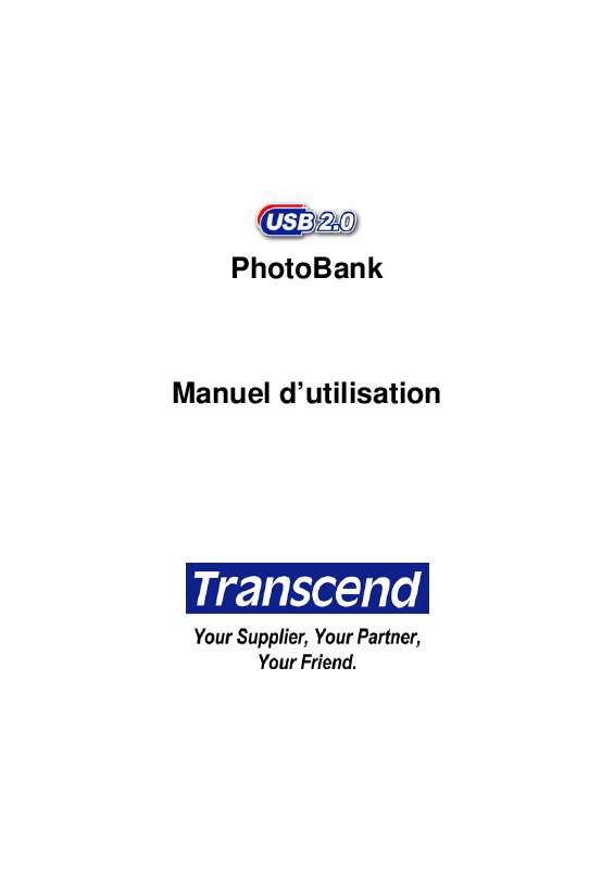 Guide utilisation TRANSCEND TS20GPB  de la marque TRANSCEND