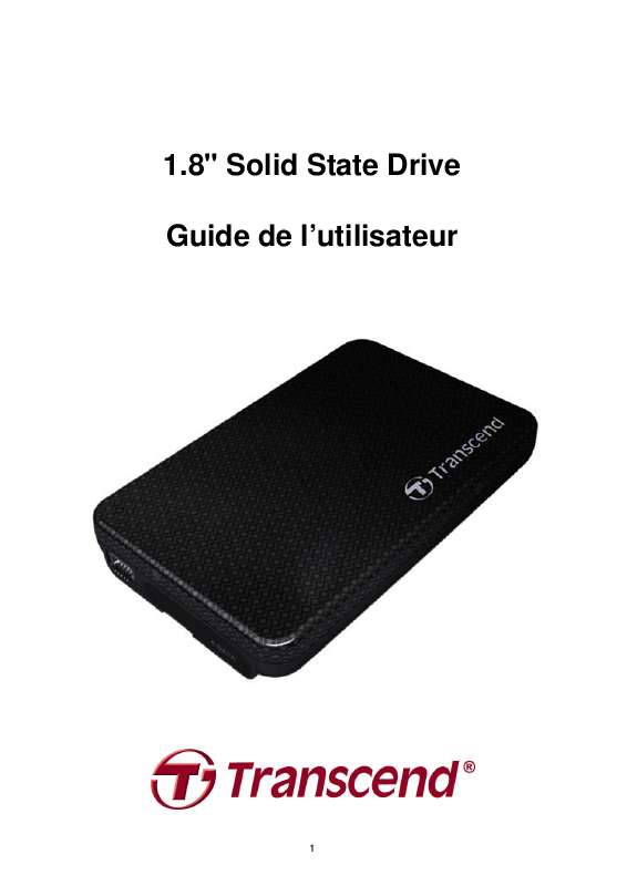 Guide utilisation TRANSCEND SSD18M  de la marque TRANSCEND