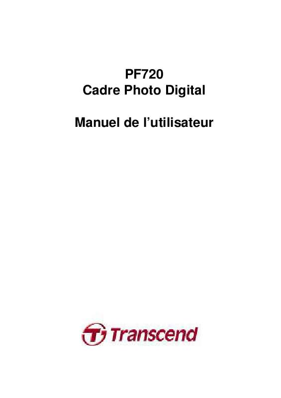 Guide utilisation TRANSCEND PF720  de la marque TRANSCEND