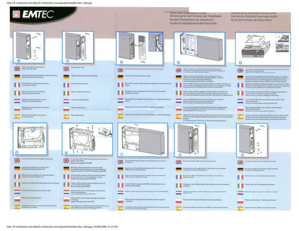 Guide utilisation  EMTEC MC R700 INSTALL DD  de la marque EMTEC