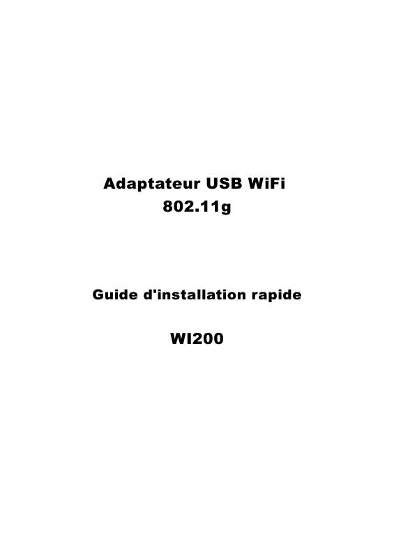 Guide utilisation  EMTEC ADAPTATEUR USB WIFI WI200  de la marque EMTEC