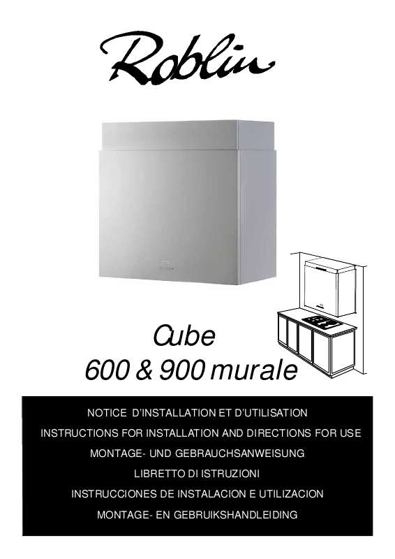 Guide utilisation  ROBLIN CUBE 600 MURALE  de la marque ROBLIN