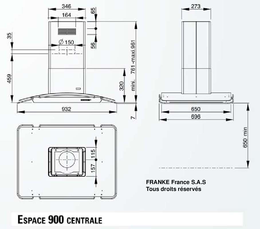 Guide utilisation  ROBLIN ESPACE 900 CENTRALE  de la marque ROBLIN