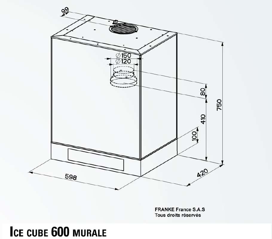 Guide utilisation  ROBLIN ICE CUBE 600 MURALE  de la marque ROBLIN