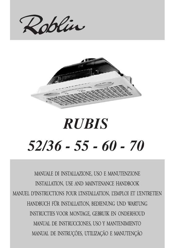Guide utilisation ROBLIN RUBIS 36 de la marque ROBLIN