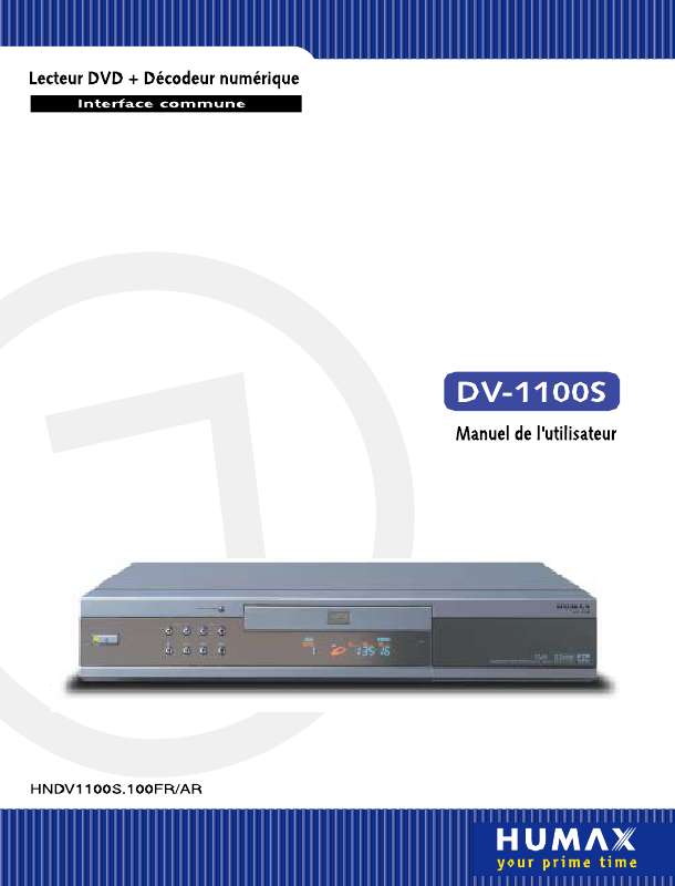 Guide utilisation HUMAX DV-1100S  de la marque HUMAX