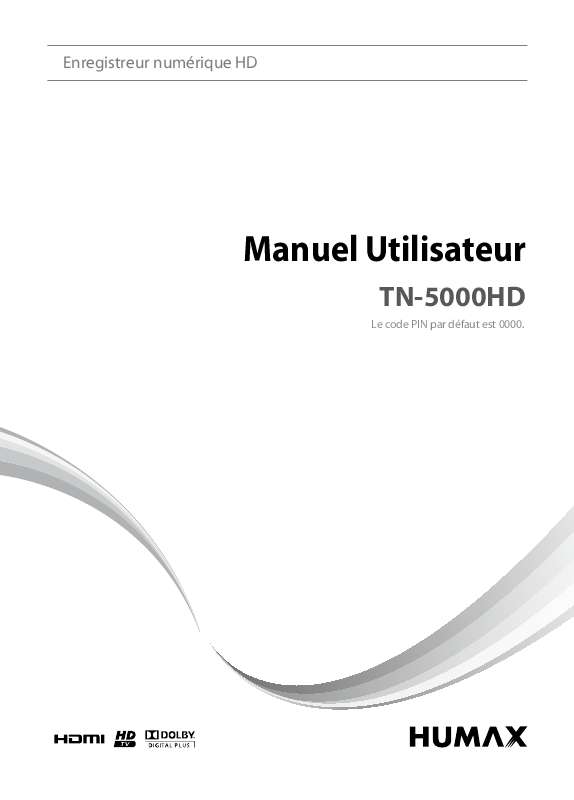 Guide utilisation HUMAX TN-5000HD  de la marque HUMAX