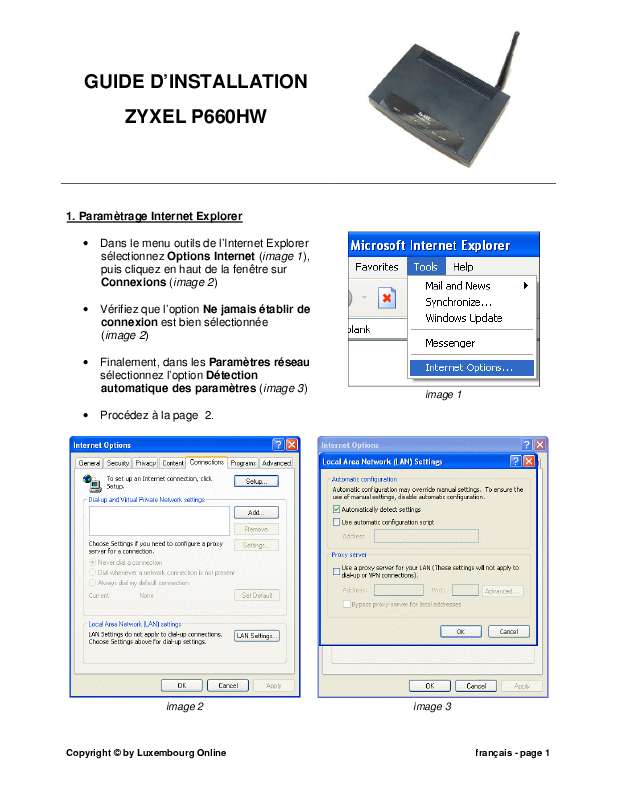 Guide utilisation ZYXEL P660HW  de la marque ZYXEL