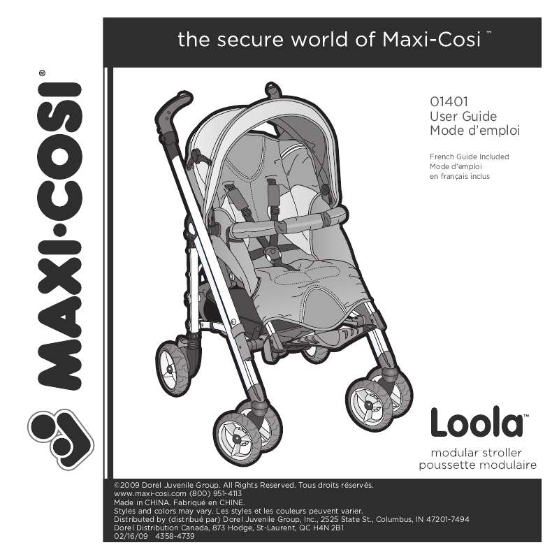 Guide utilisation MAXI-COSI LOOLA  de la marque MAXI-COSI