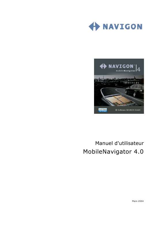 Guide utilisation NAVIGON MOBILENAVIGATOR 4.0  de la marque NAVIGON