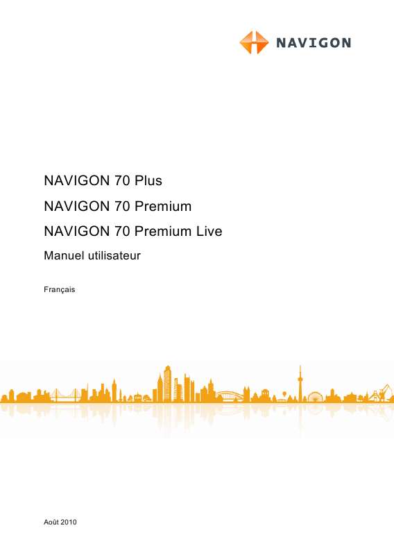 Guide utilisation NAVIGON 70  de la marque NAVIGON