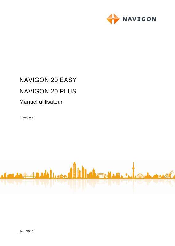 Guide utilisation NAVIGON 20 PLUS  de la marque NAVIGON