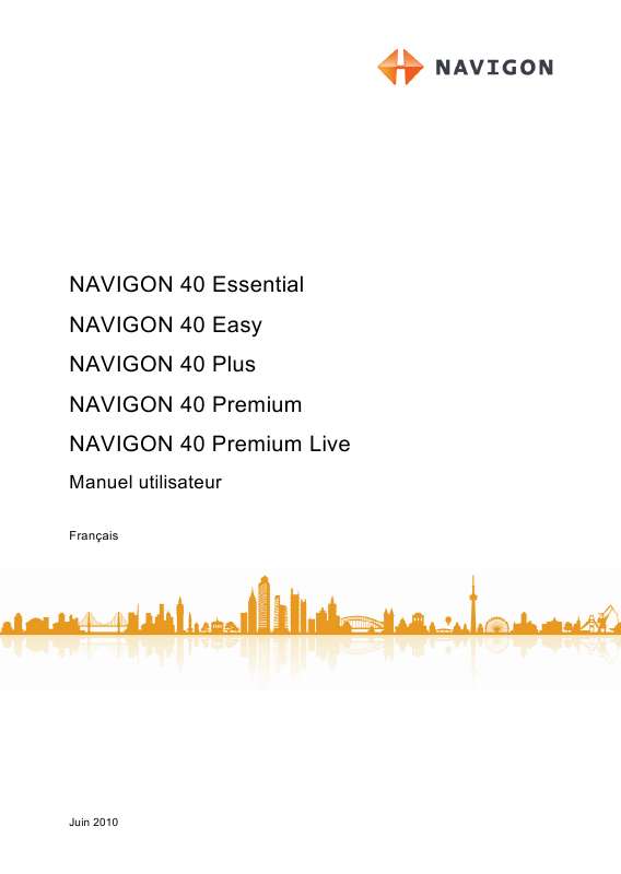 Guide utilisation NAVIGON 40 EASY  de la marque NAVIGON