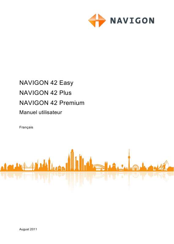 Guide utilisation NAVIGON 42 EASY  de la marque NAVIGON