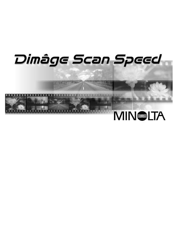Guide utilisation MINOLTA DIMAGE SCAN SPEED  de la marque MINOLTA